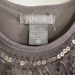 Angie Metallic Sequin Blouse